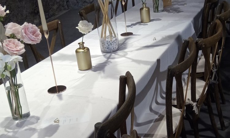 Formule coup de pouce pour les centre de table mariage à la croix des champs sur  Annecy