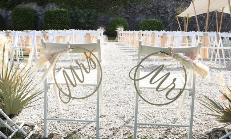 Sign chaise des mariés